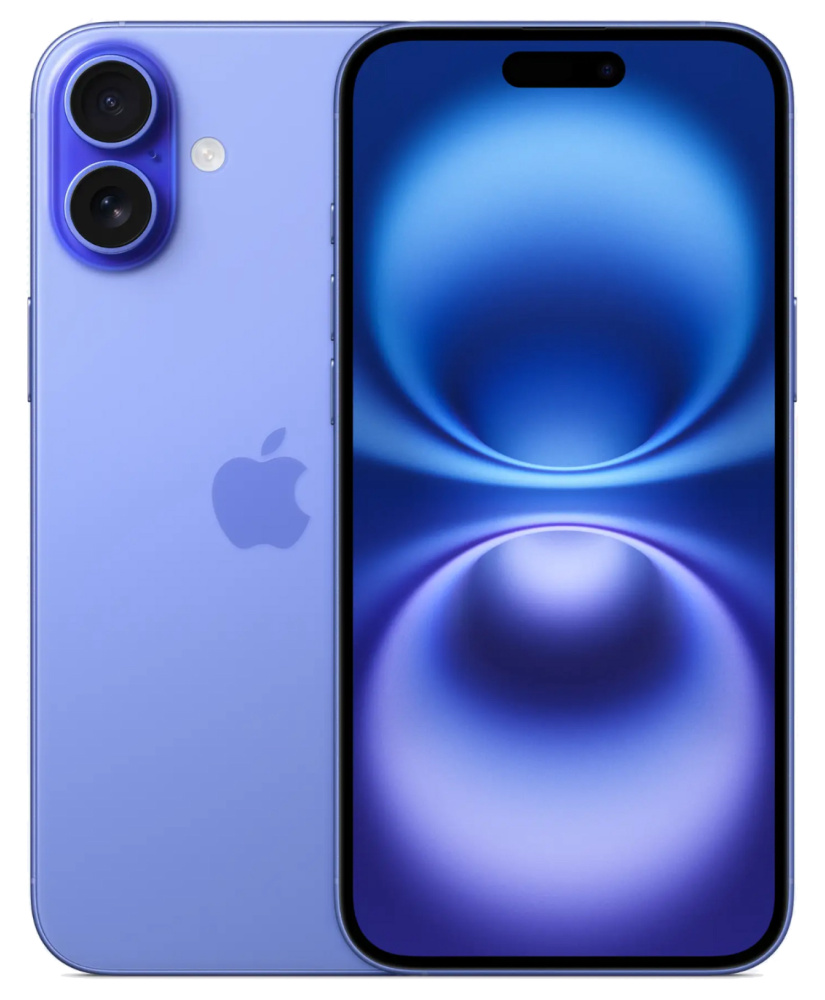 Фото Apple iPhone 16 Plus, 128 ГБ, Ультрамарин На фото изображено Apple iPhone 16 Plus, 128 ГБ, Ультрамарин