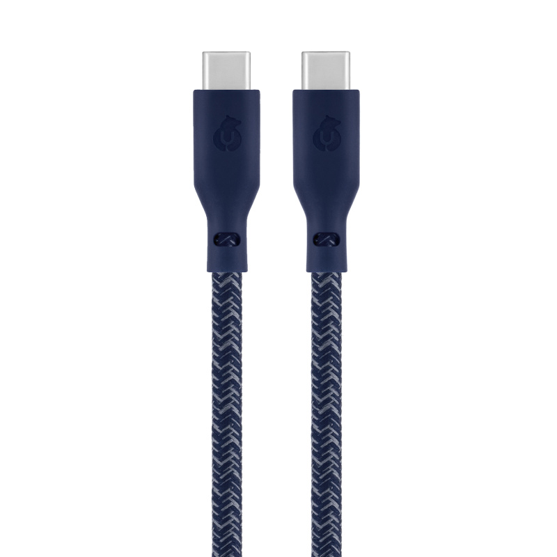 Фото Зарядный кабель uBear Trend, USB-C/USB-С, 1,2м, синий Фото Зарядный кабель uBear Trend, USB-C/USB-С, 1,2м, синий